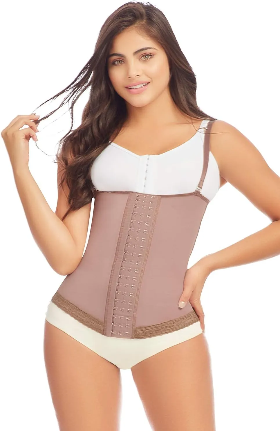 by Fajas D'Prada Under Bust Strapless Corset Waist Trainer