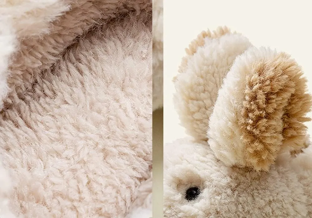 Caistre Toddler & Kids Bunny Cute Fuzzy Soft Plush Slippers - Winter & Indoor Slipper