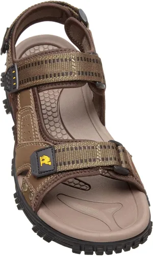 CAMEL CROWN Men's Water Sandals Waterproof Arch Support Hiking Sandals Comfort Leather Sandals Adjustable Athletic Outdoor Sandals for Summer Beach Trail Walking