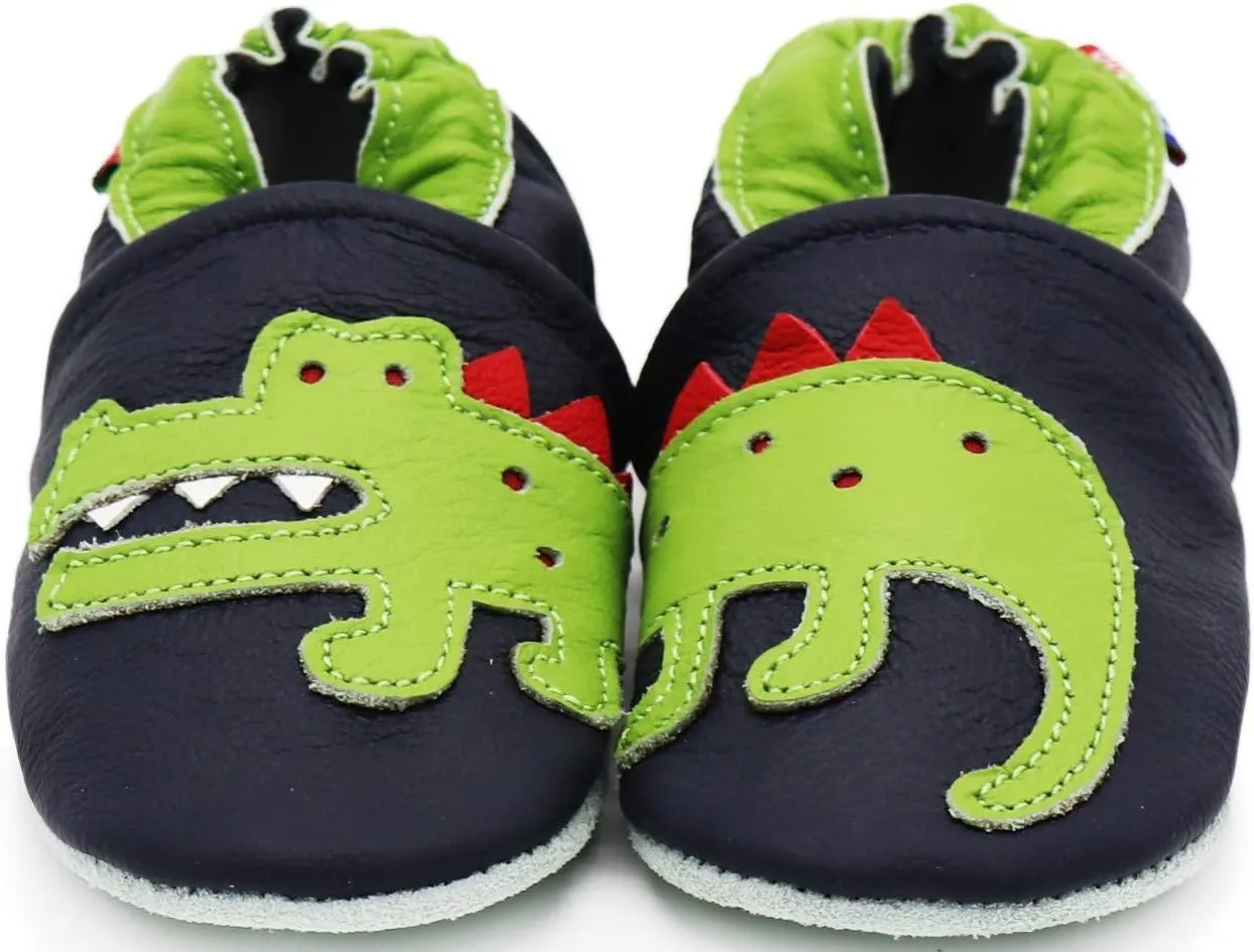 Carozoo Toddler Kids Unisex Slipper Animal Flower Soft Sole Leather Baby Shoes