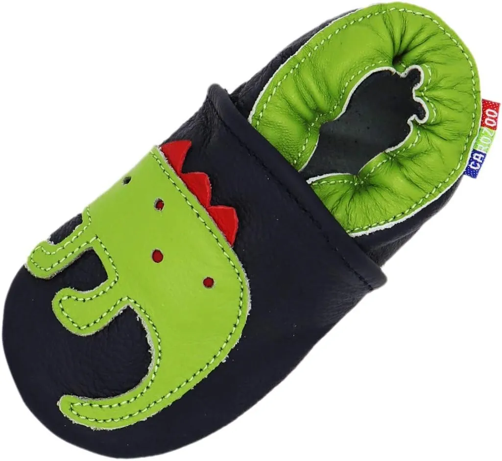 Carozoo Toddler Kids Unisex Slipper Animal Flower Soft Sole Leather Baby Shoes
