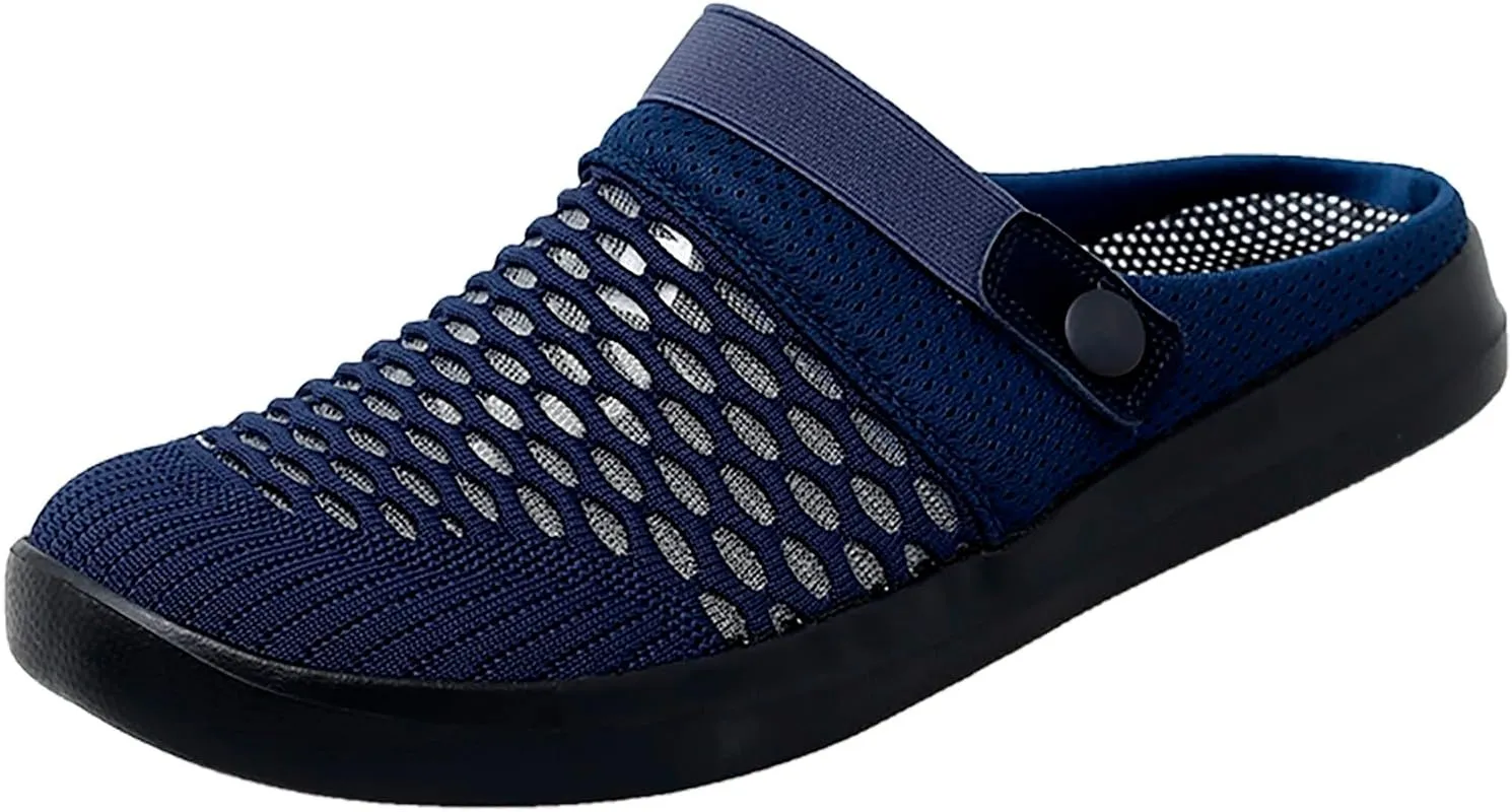 Casual Dress Shoes Men's Hollow Mesh Casual Sneakers Summer Sandals Breathable Shoes A Slip On Beach
