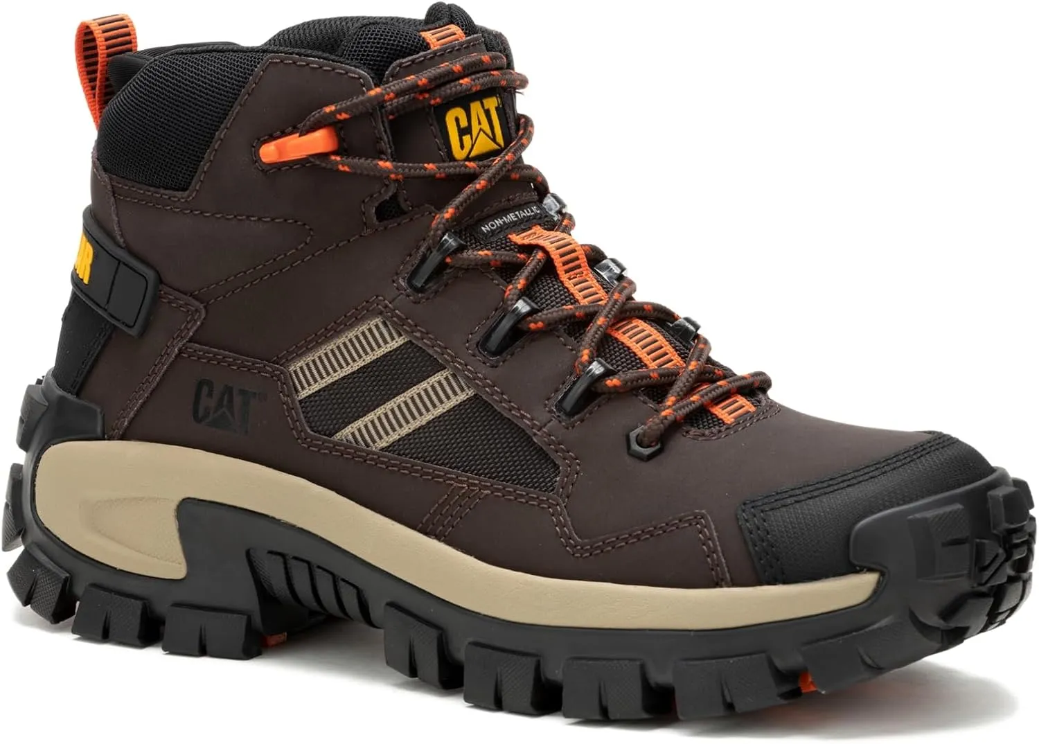 Cat Footwear P9166320107.0W Invader Mid Vent Ct - Coffee Bean 07.0W