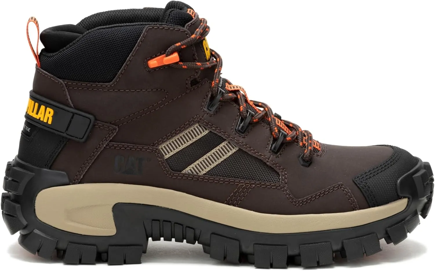 Cat Footwear P9166320107.0W Invader Mid Vent Ct - Coffee Bean 07.0W