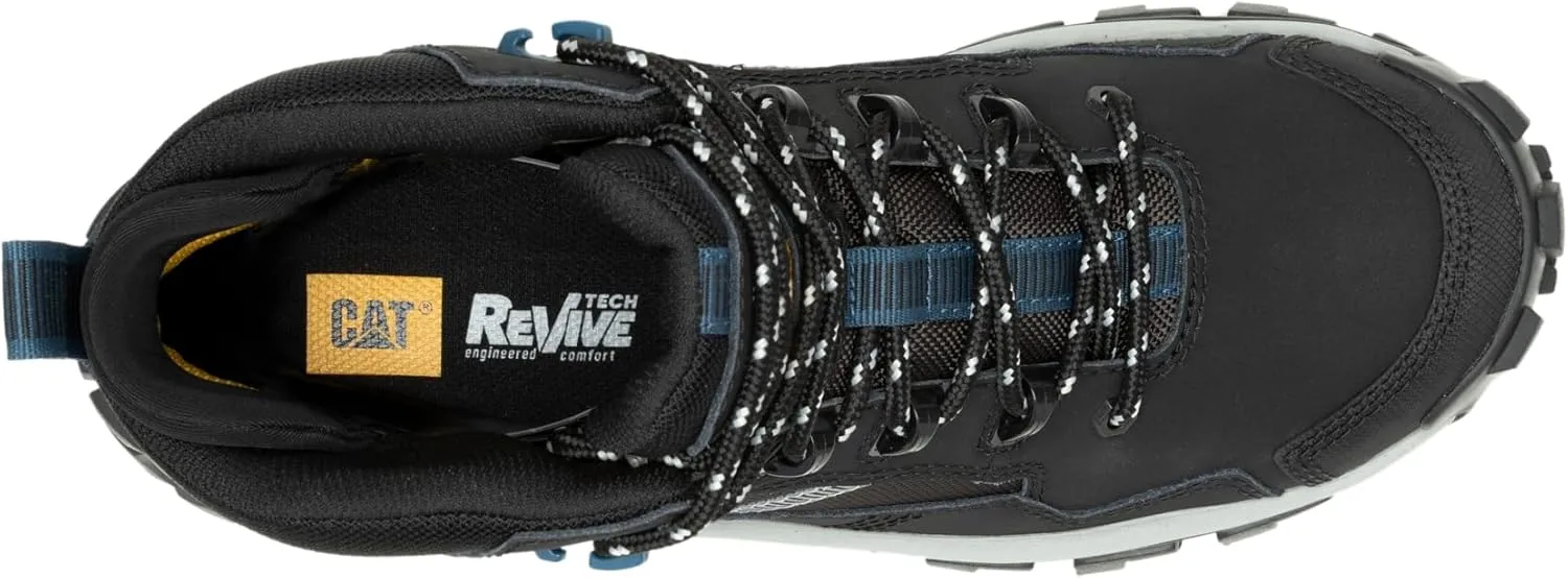 Cat Footwear P9166400109.5W Invader Mid Vent Ct - Black 09.5W