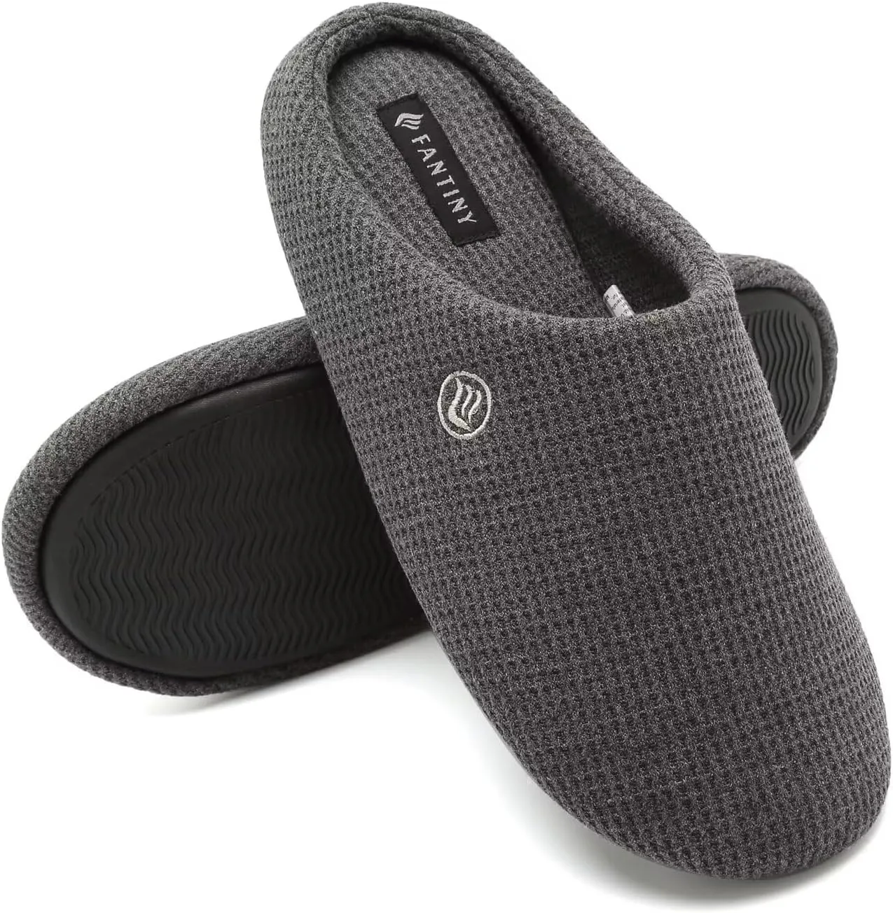 CIOR Unisex Men's Women's Memory Foam Slippers Comfort Cotton-blend Closed Toe House Shoes Indoor Scuff