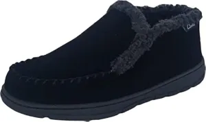 Clarks Men's Suede Leather Sherpa Lined Ankle Bootie Venetian (Black Venetian Boot, 8)