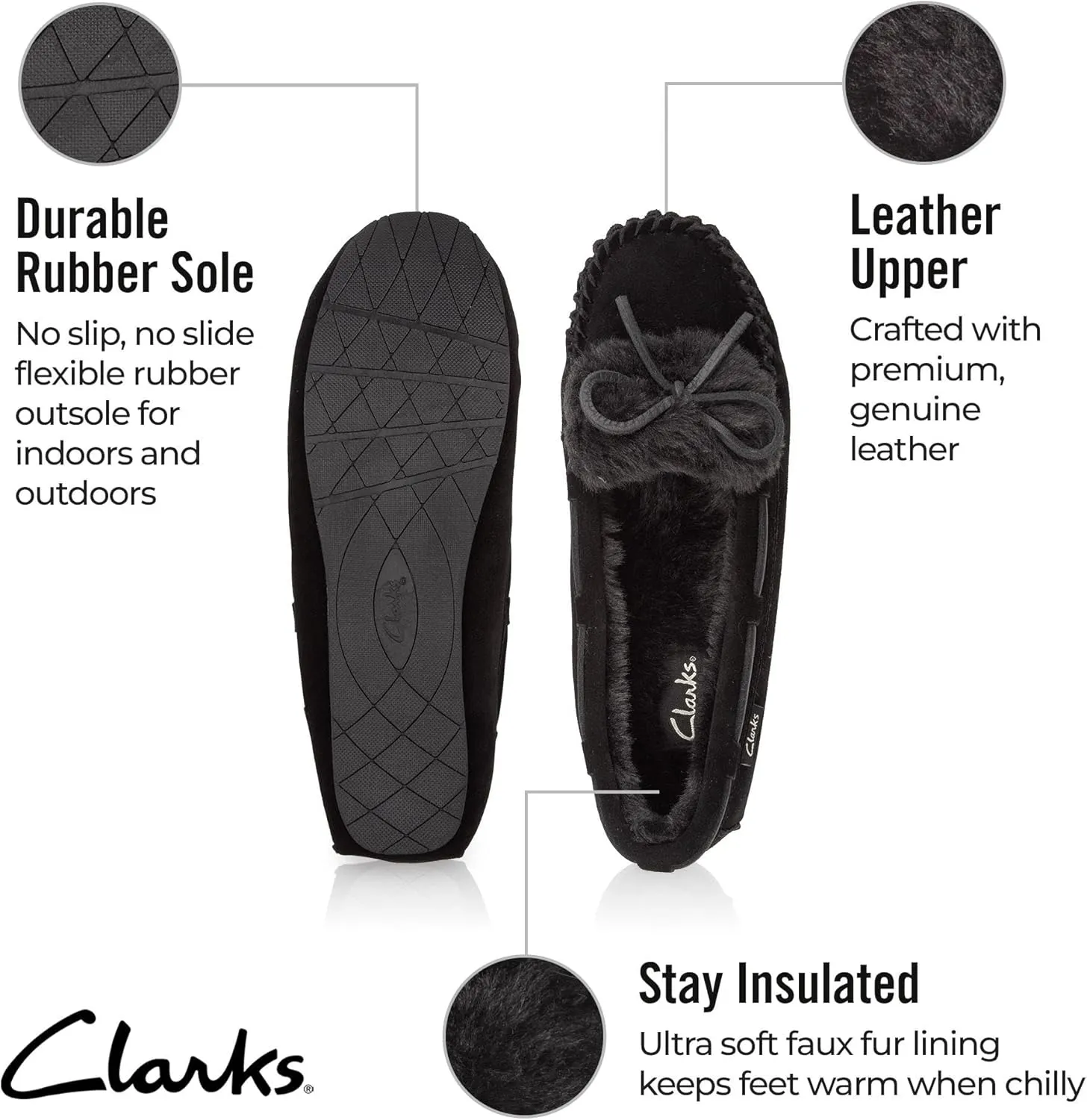Clarks Women's Moccasin Slip-On Loafer