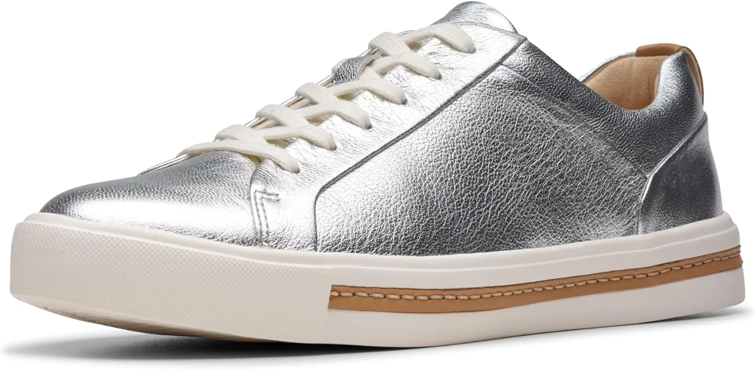 Clarks Women's Sneaker, Metallic, 3.5