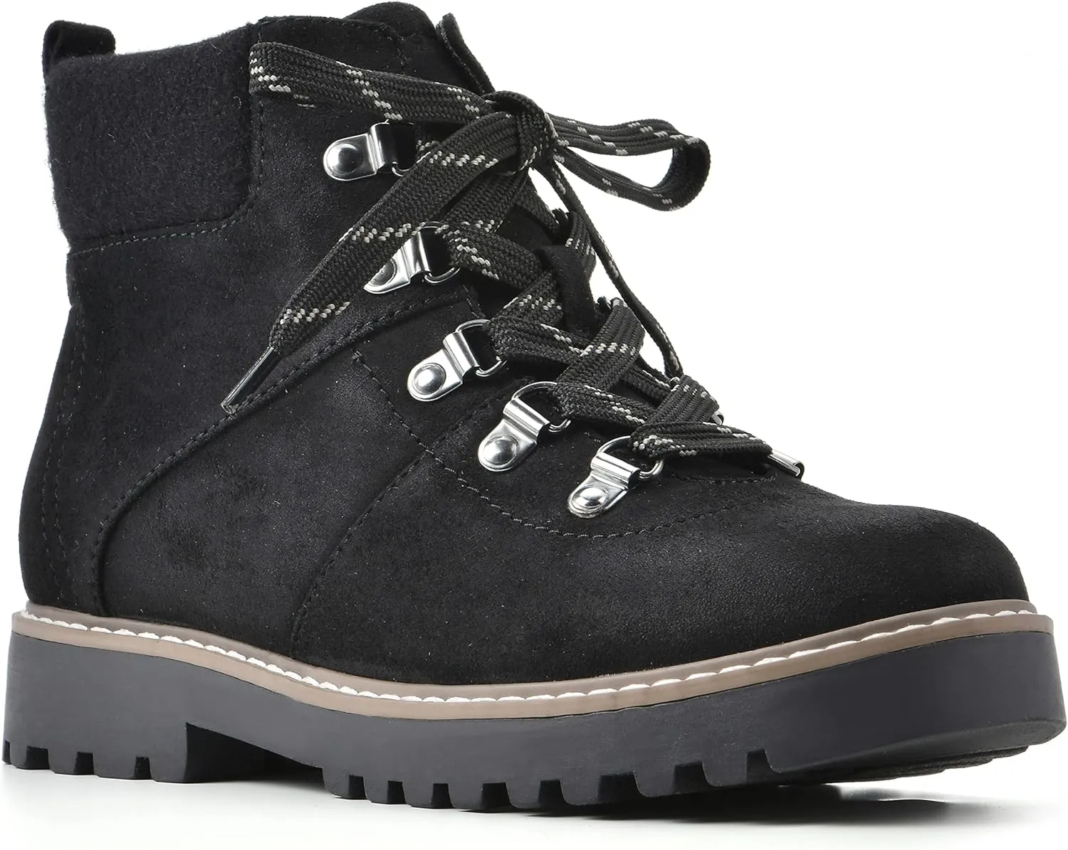 CLIFFS BY WHITE MOUNTAIN Women's Connie Cushioned Lace-Up City Hiker Ankle Boot