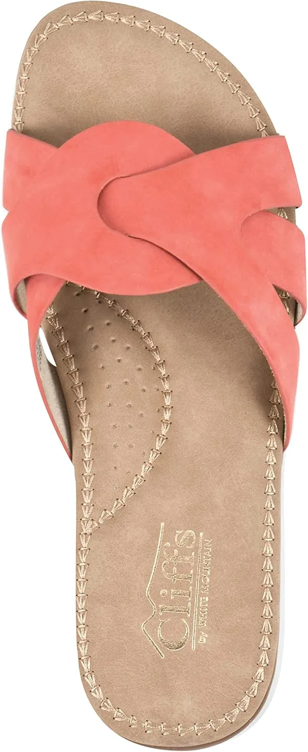 CLIFFS BY WHITE MOUNTAIN Women's Fortunate Woven Slide Sandal