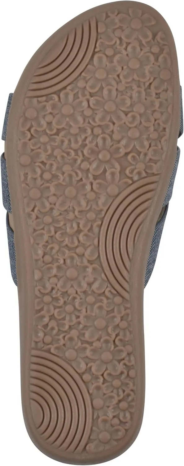 CLIFFS BY WHITE MOUNTAIN Women's Fortunate Woven Slide Sandal