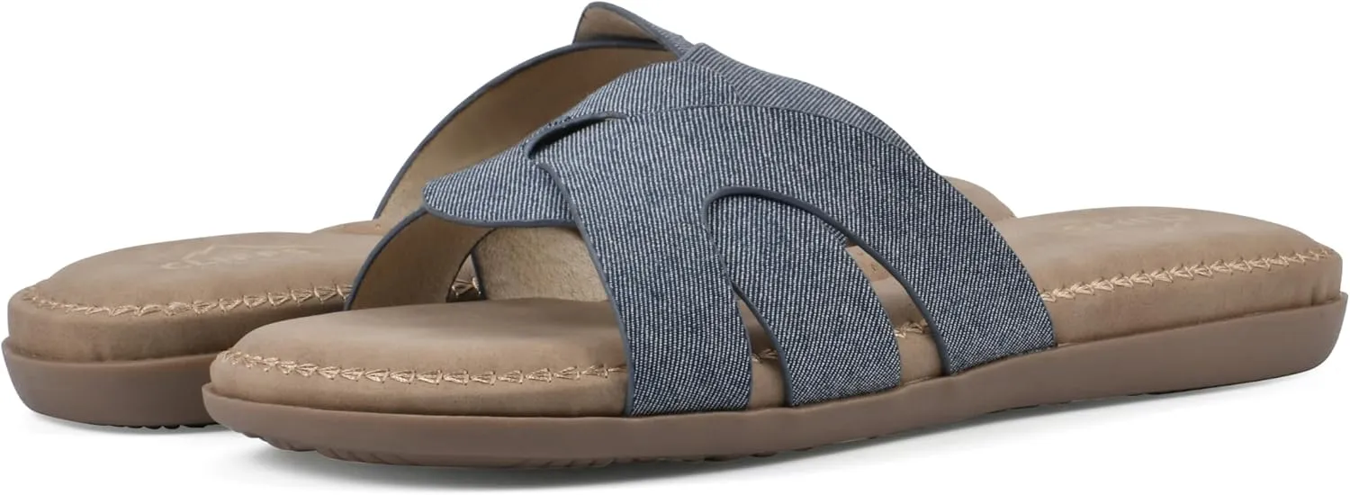 CLIFFS BY WHITE MOUNTAIN Women's Fortunate Woven Slide Sandal