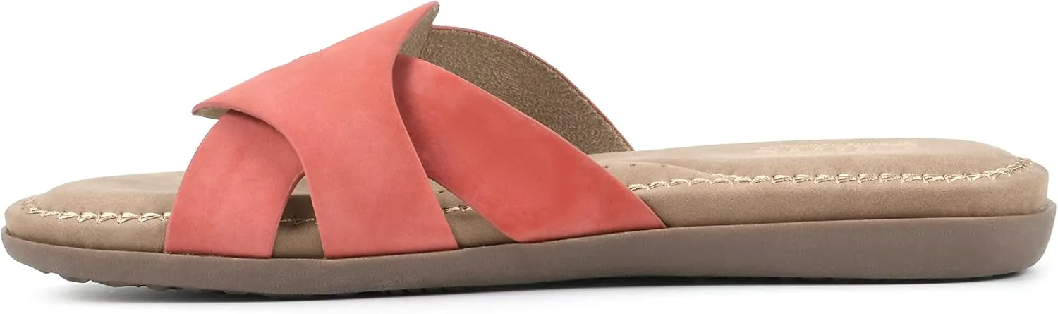 CLIFFS BY WHITE MOUNTAIN Women's Fortunate Woven Slide Sandal