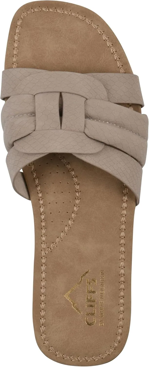 CLIFFS BY WHITE MOUNTAIN Women's Fraley Slide Sandal