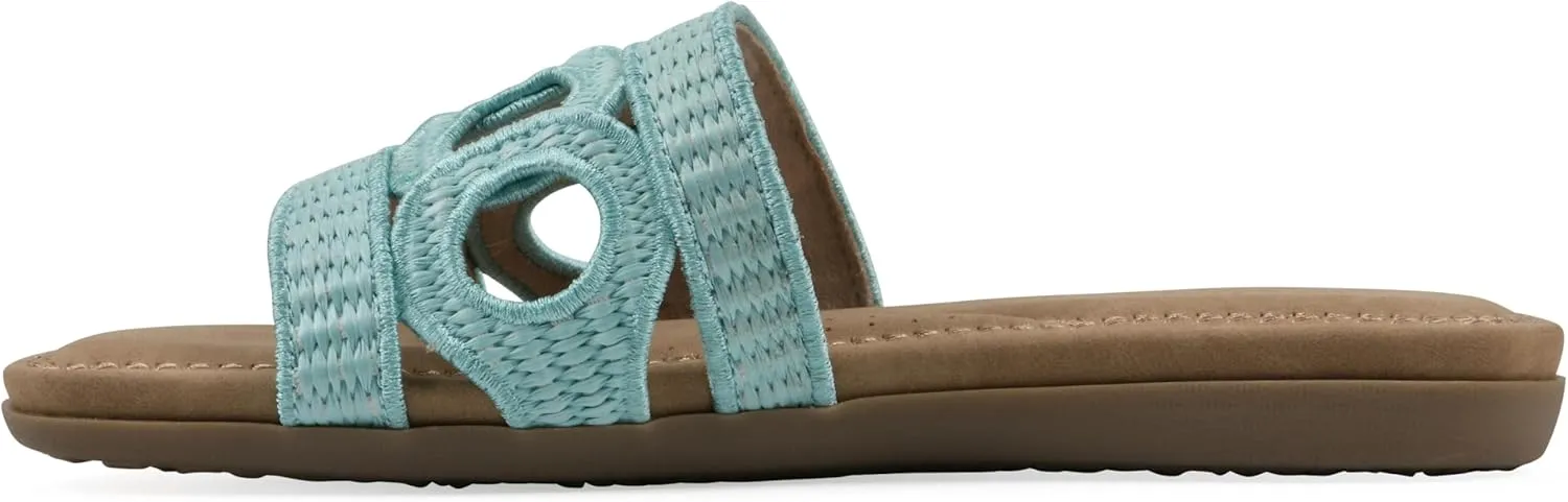 CLIFFS BY WHITE MOUNTAIN Women's Fraly Cut-Out Slide Sandal