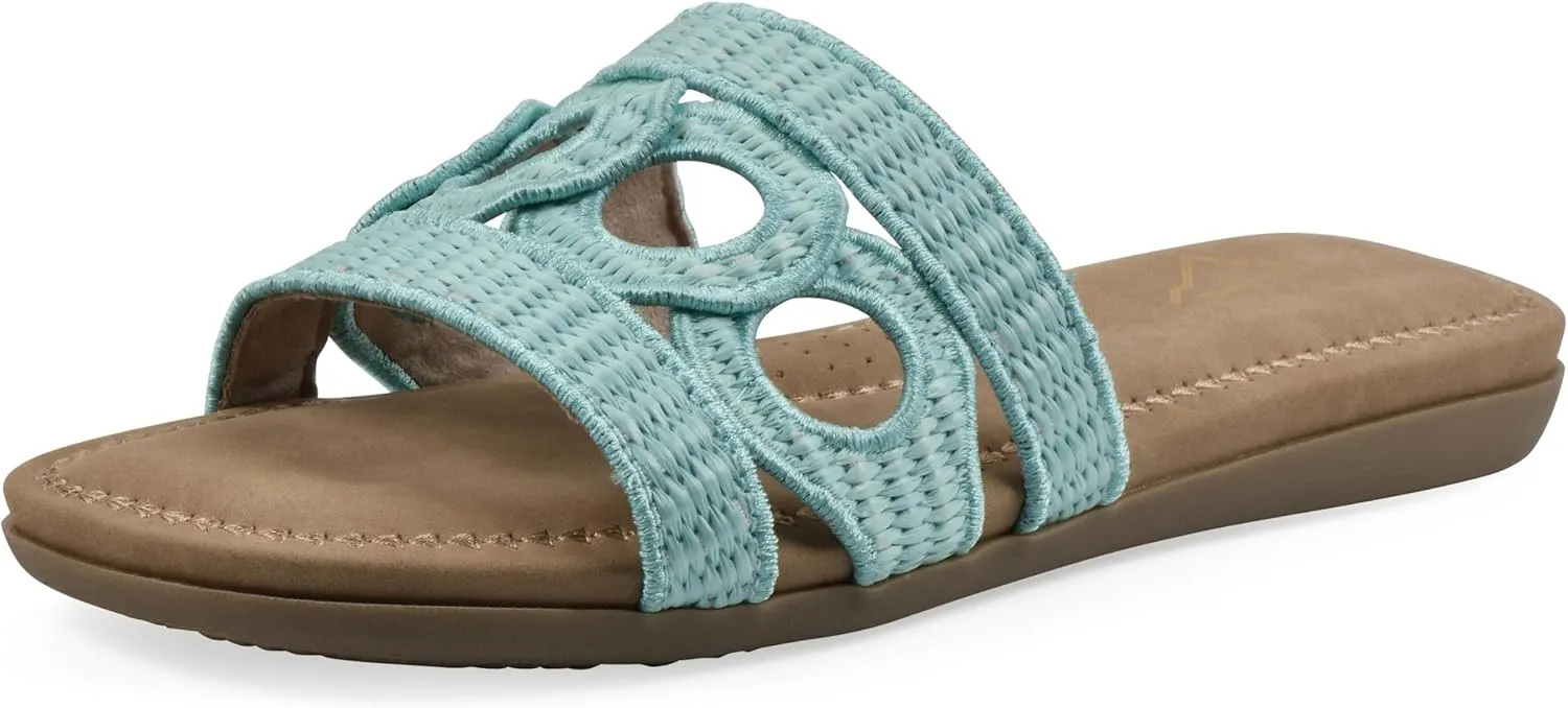 CLIFFS BY WHITE MOUNTAIN Women's Fraly Cut-Out Slide Sandal