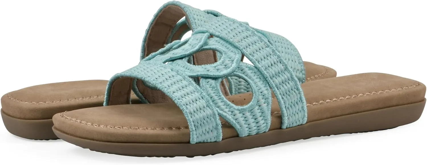 CLIFFS BY WHITE MOUNTAIN Women's Fraly Cut-Out Slide Sandal