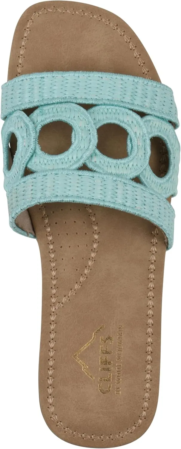 CLIFFS BY WHITE MOUNTAIN Women's Fraly Cut-Out Slide Sandal
