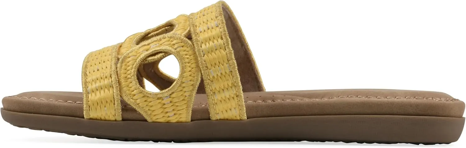 CLIFFS BY WHITE MOUNTAIN Women's Fraly Cut-Out Slide Sandal