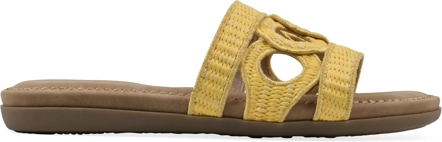 CLIFFS BY WHITE MOUNTAIN Women's Fraly Cut-Out Slide Sandal
