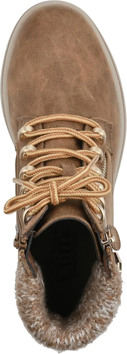 CLIFFS BY WHITE MOUNTAIN Women's Hearten Cushioned City Hiker Ankle Bootie