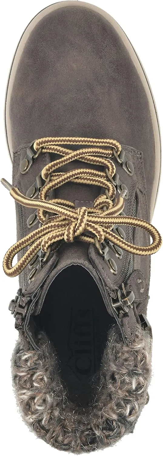 CLIFFS BY WHITE MOUNTAIN Women's Hearty Cushioned Lace-Up City Hiker Ankle Boot