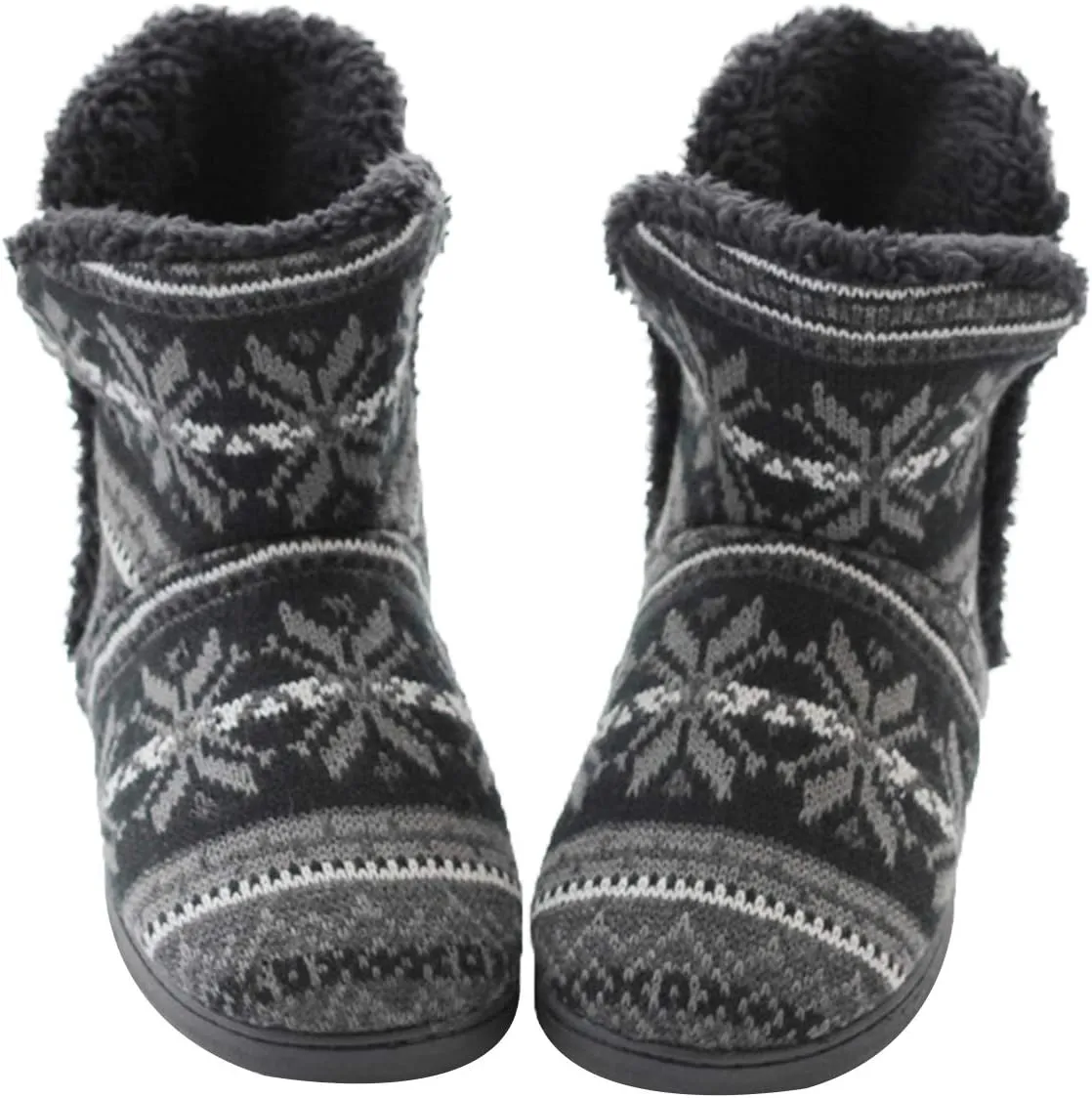 Clobeau Slipper Boots for Women Men House Slippers Snow Boots Winter Warm Plush Booties Slipper Socks Comfy Shoes Fluffy Boots Foot Warmer Non Slip Xmas Gifts