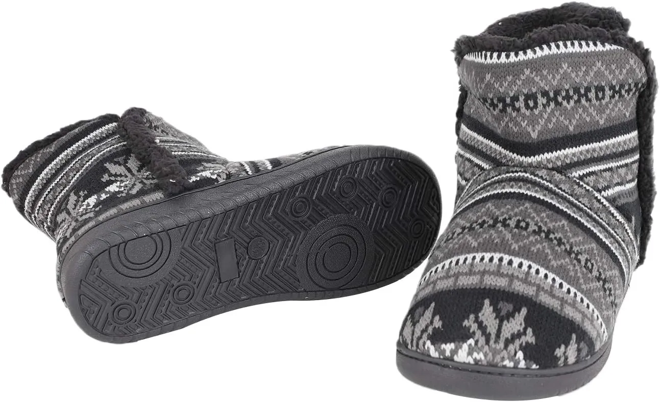 Clobeau Slipper Boots for Women Men House Slippers Snow Boots Winter Warm Plush Booties Slipper Socks Comfy Shoes Fluffy Boots Foot Warmer Non Slip Xmas Gifts