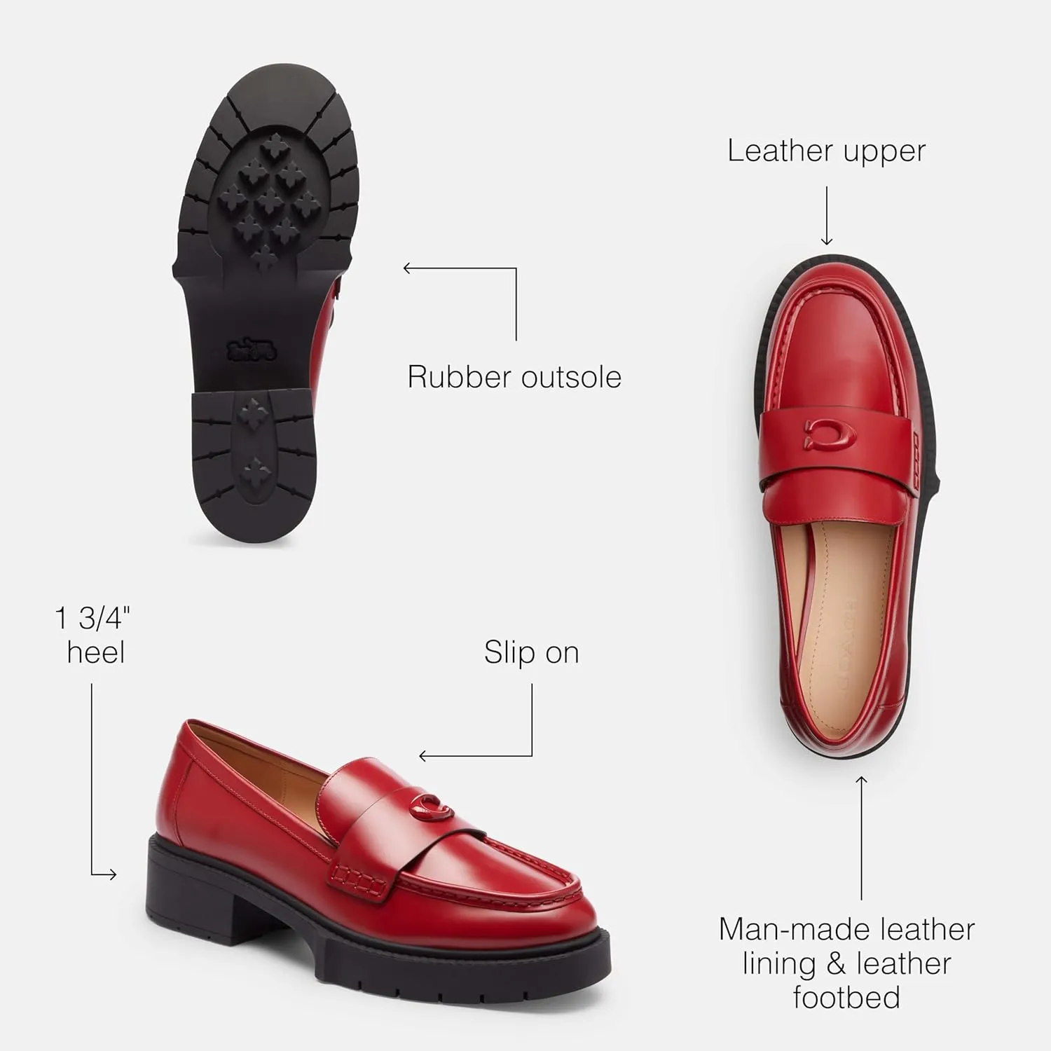 Coach Women's Leah Platform Loafer