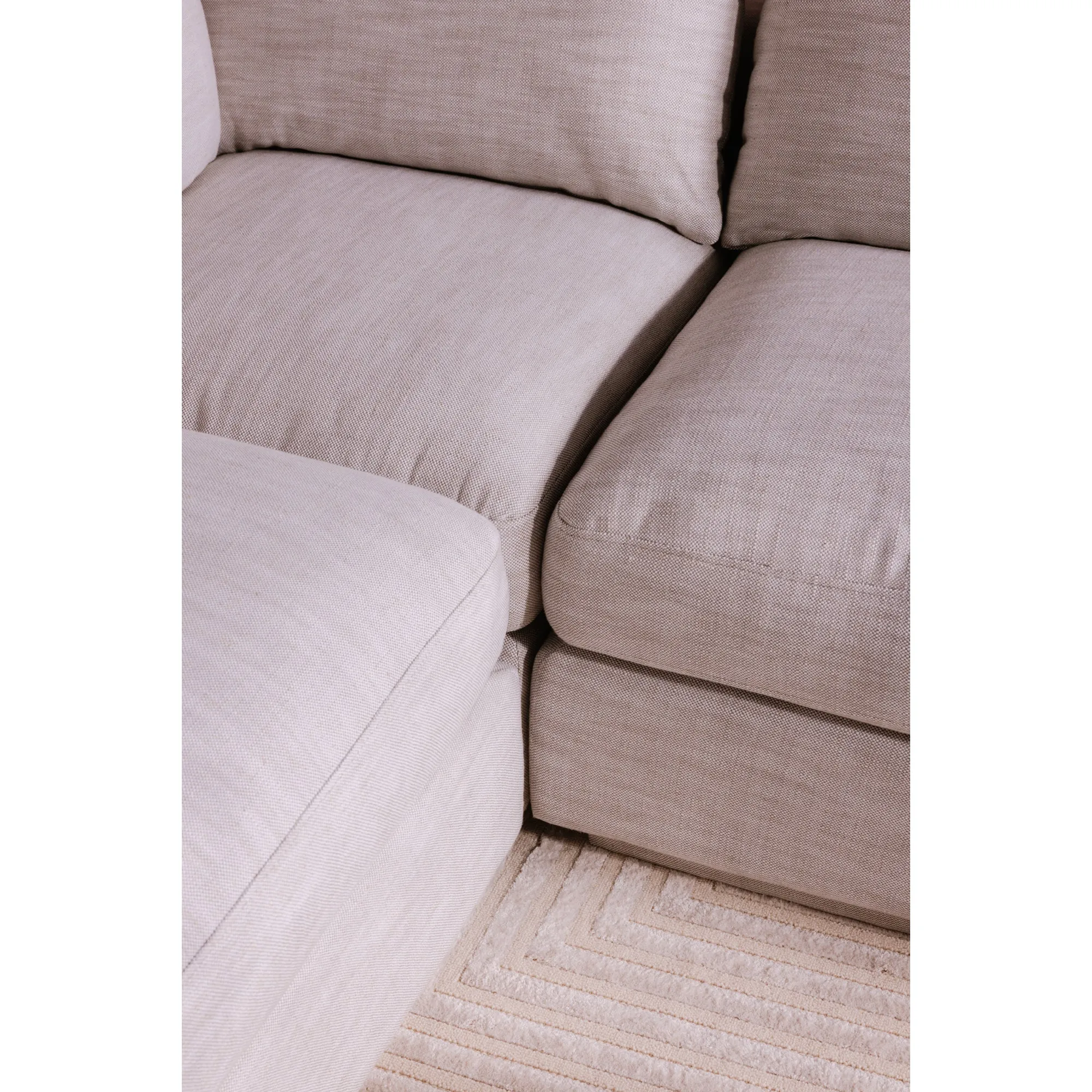 Coastal Linen Slipper Chair - Modern Elegance