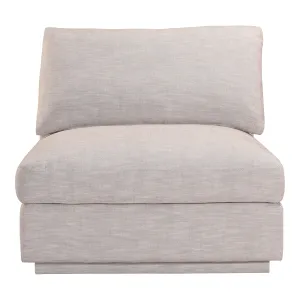 Coastal Linen Slipper Chair - Modern Elegance
