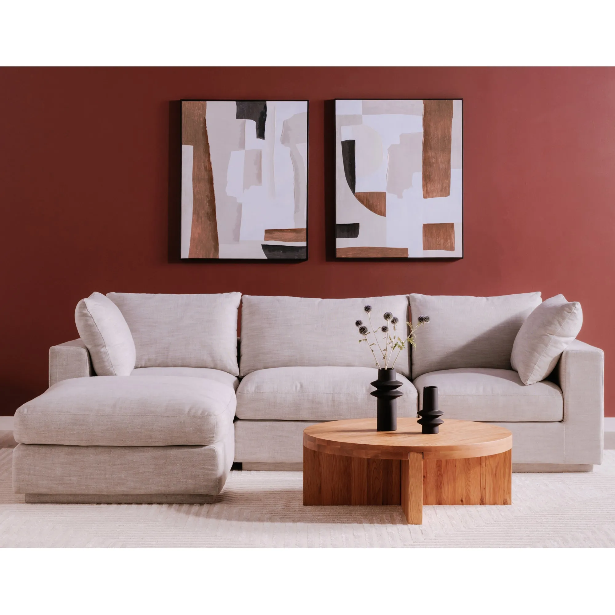 Coastal Linen Slipper Chair - Modern Elegance