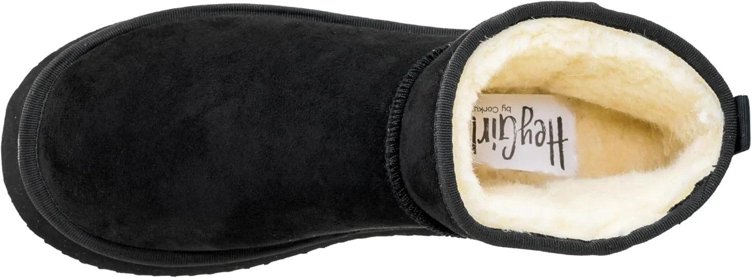 Corkys Footwear Room Service 1.75-Inch Platform Slipper Booties with Cushioned Insoles and Luxurious Faux Fur Lining - Cozy Fall/Winter Essential