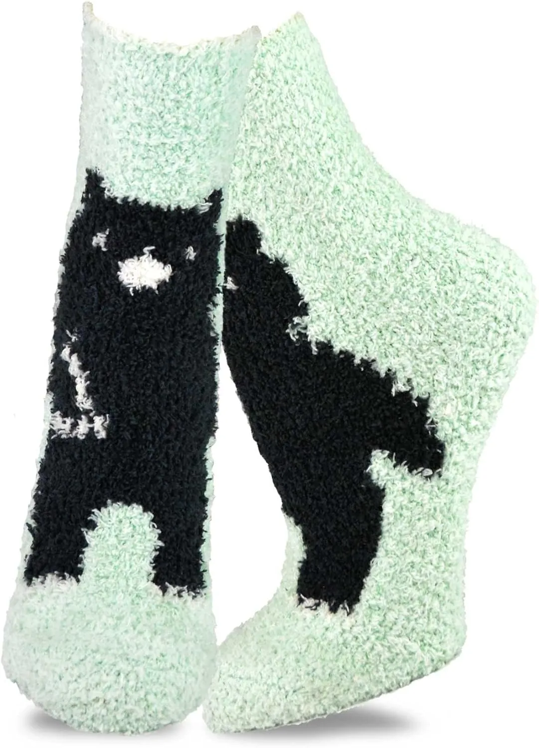 Cozy Warm Fuzzy Slipper Socks Cute Animals Holiday Christmas Santa Reindeer Multipair Adults