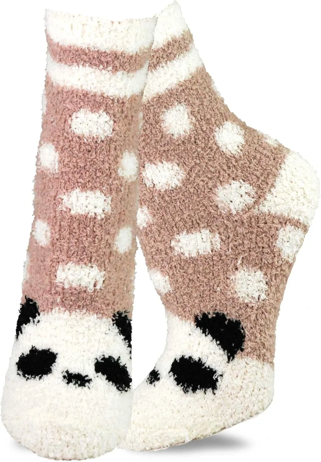 Cozy Warm Fuzzy Slipper Socks Cute Animals Holiday Christmas Santa Reindeer Multipair Adults