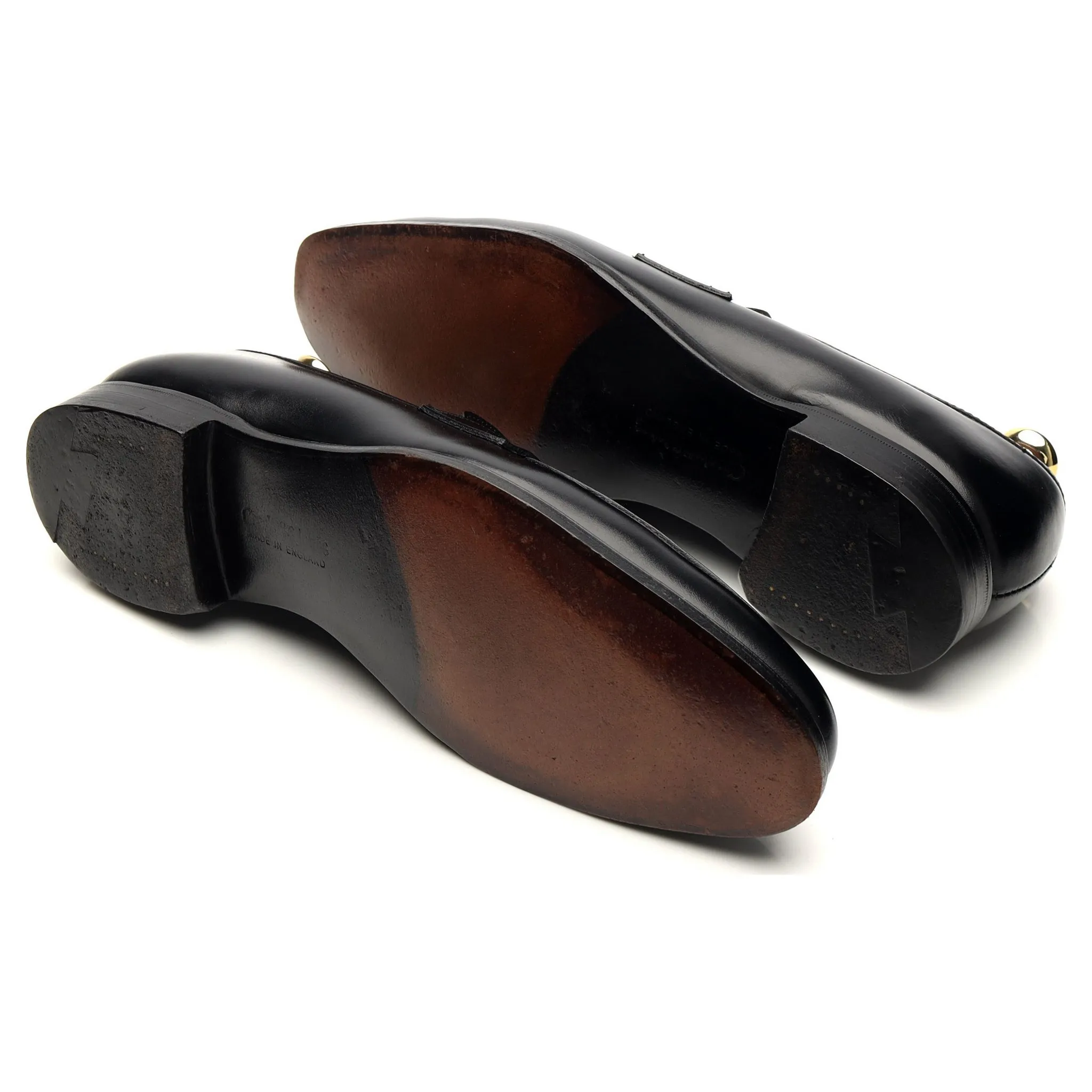 'Crawford' Black Leather Loafer UK 6 E