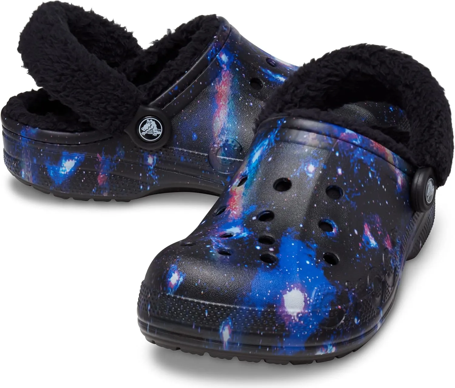 Crocs Unisex-Adult Baya Lined Fuzz Strap Clogs