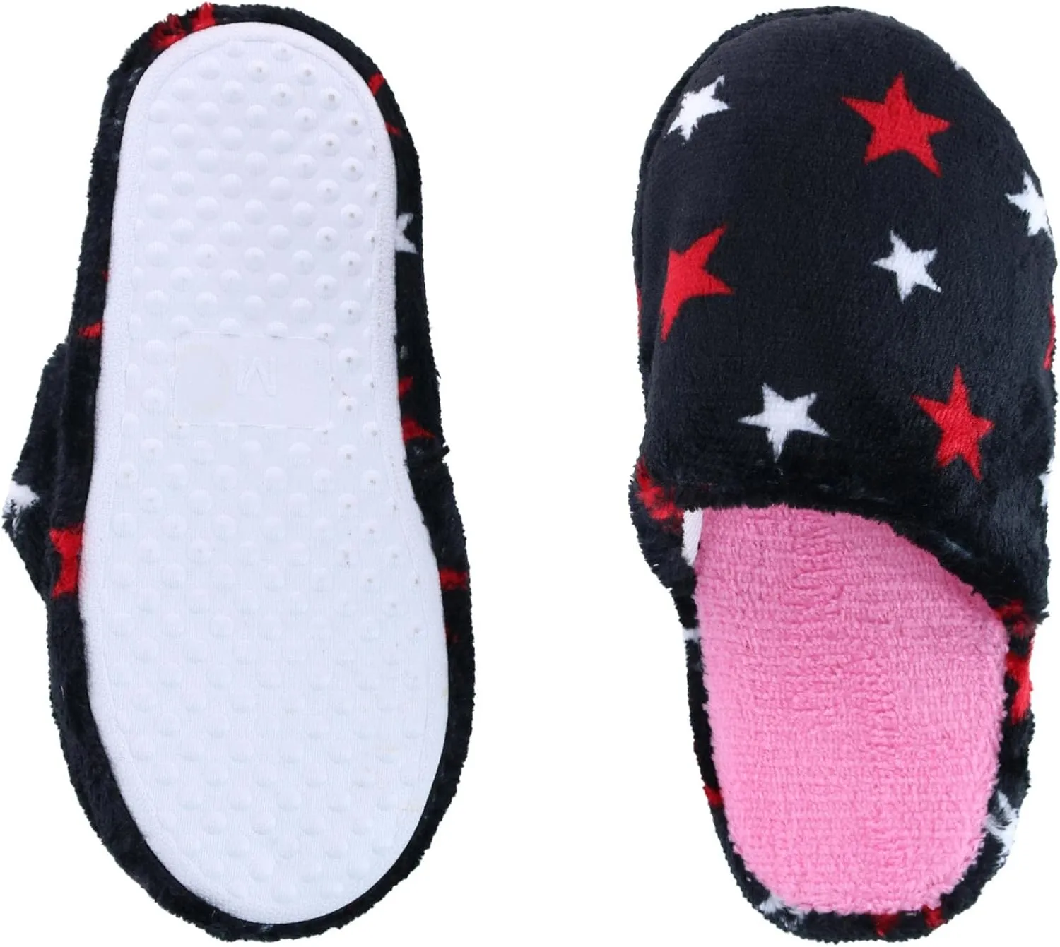 CTM Girl's Night Star Slip On Slippers