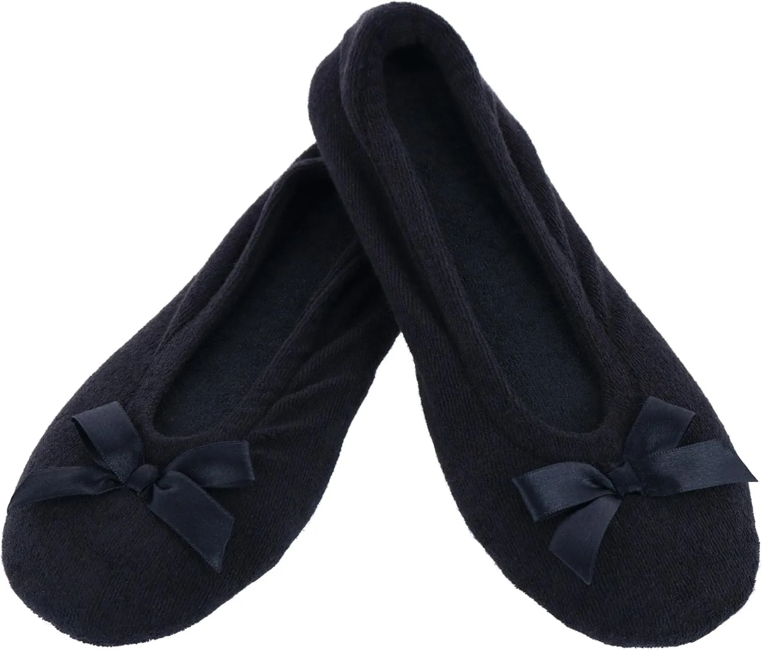 CTM Women's Terry Ballerina Slipper House Shoe