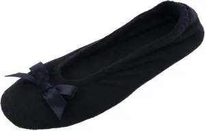 CTM Women's Terry Ballerina Slipper House Shoe