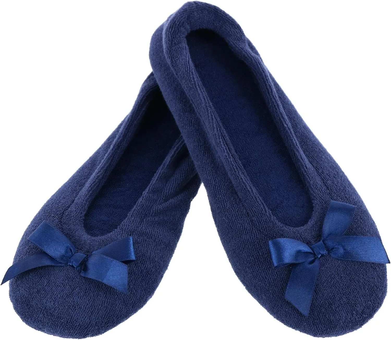 CTM Women's Terry Ballerina Slipper House Shoe