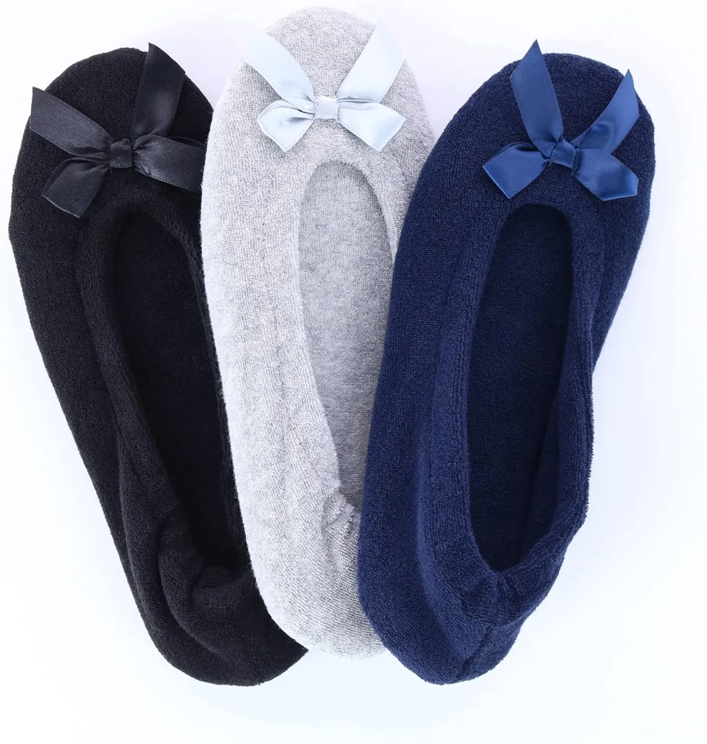 CTM® Women's Terry Ballerina Slipper House Shoe