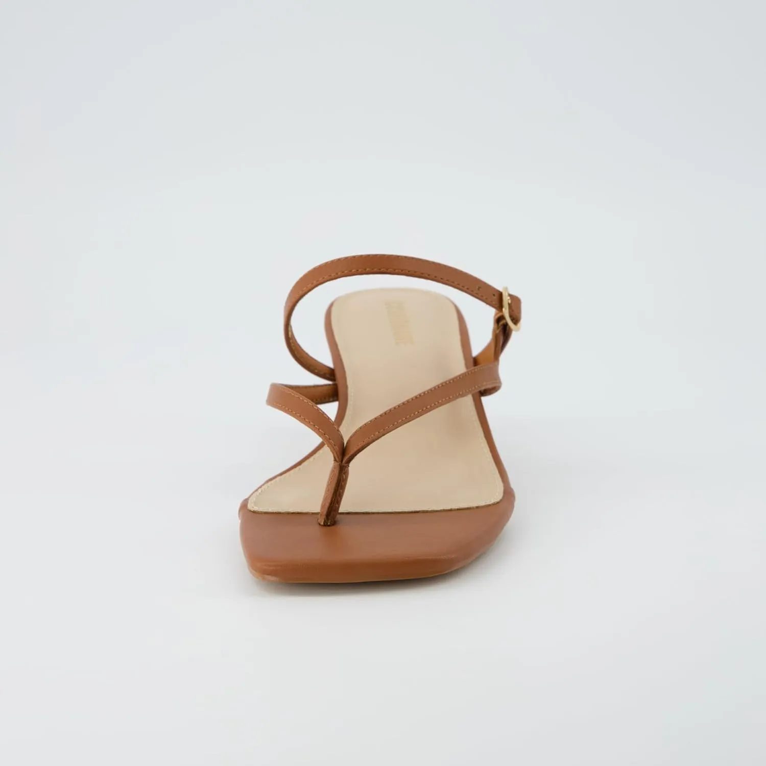 CUSHIONAIRE Women's Madrid Strappy Kitten Heel Sandals  Memory Foam, Wide Widths Available