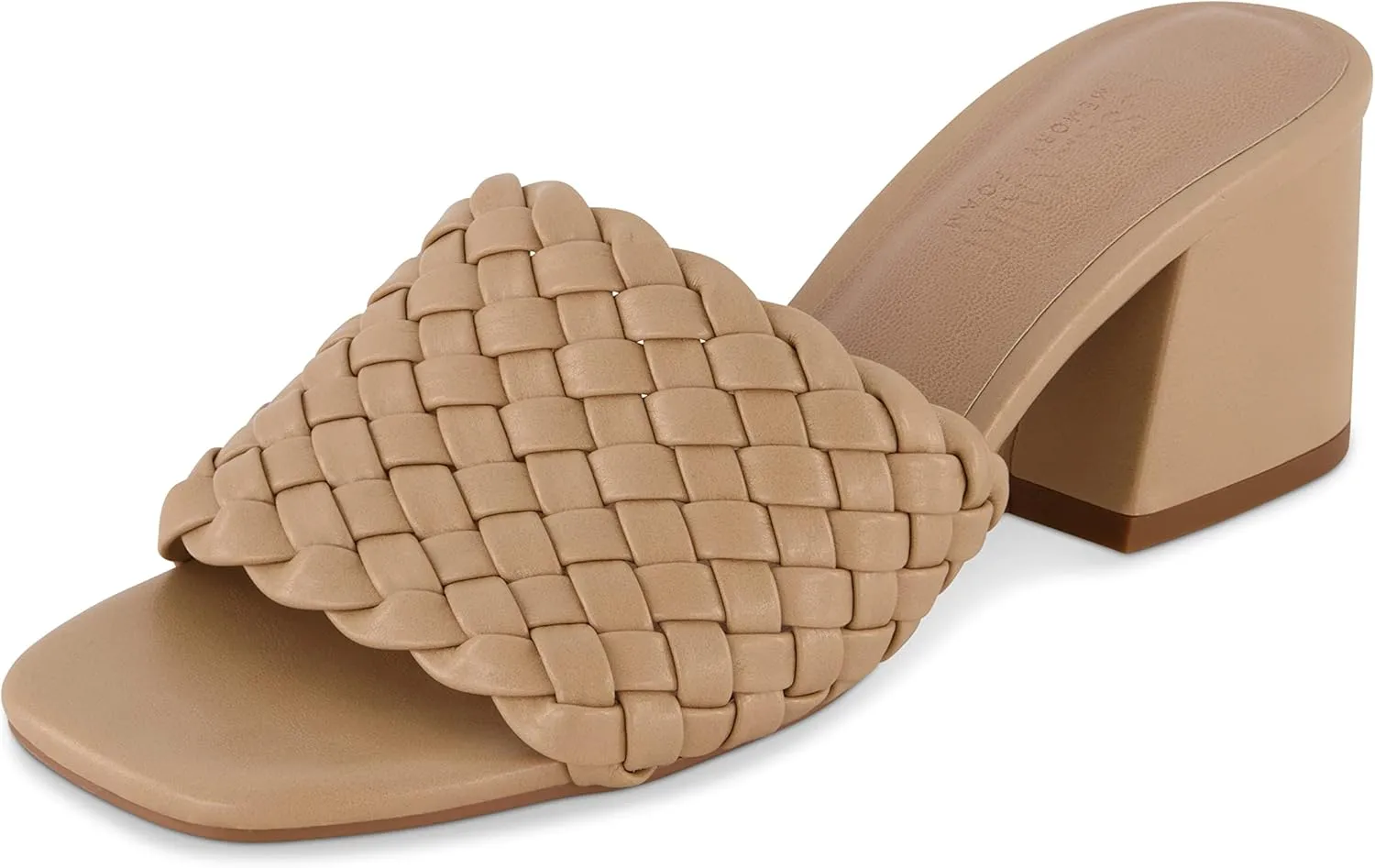 CUSHIONAIRE Women's Tasha woven heel sandal  Memory Foam