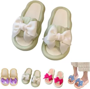 Cute Bow Slippers Women Kawaii Cloud Slipper Cute Preppy Y2K Pillow Slipper Comfy House Slides Shower Sandals Bathroom Shoes Slides Slipper Indoor Outdoor Home Slipper