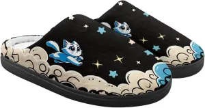 Cute Kids Slippers for Boys and Girls, Soft Warm Home Slippers for Winter, Anti-Slip Closed Toe Fuzzy Slippers