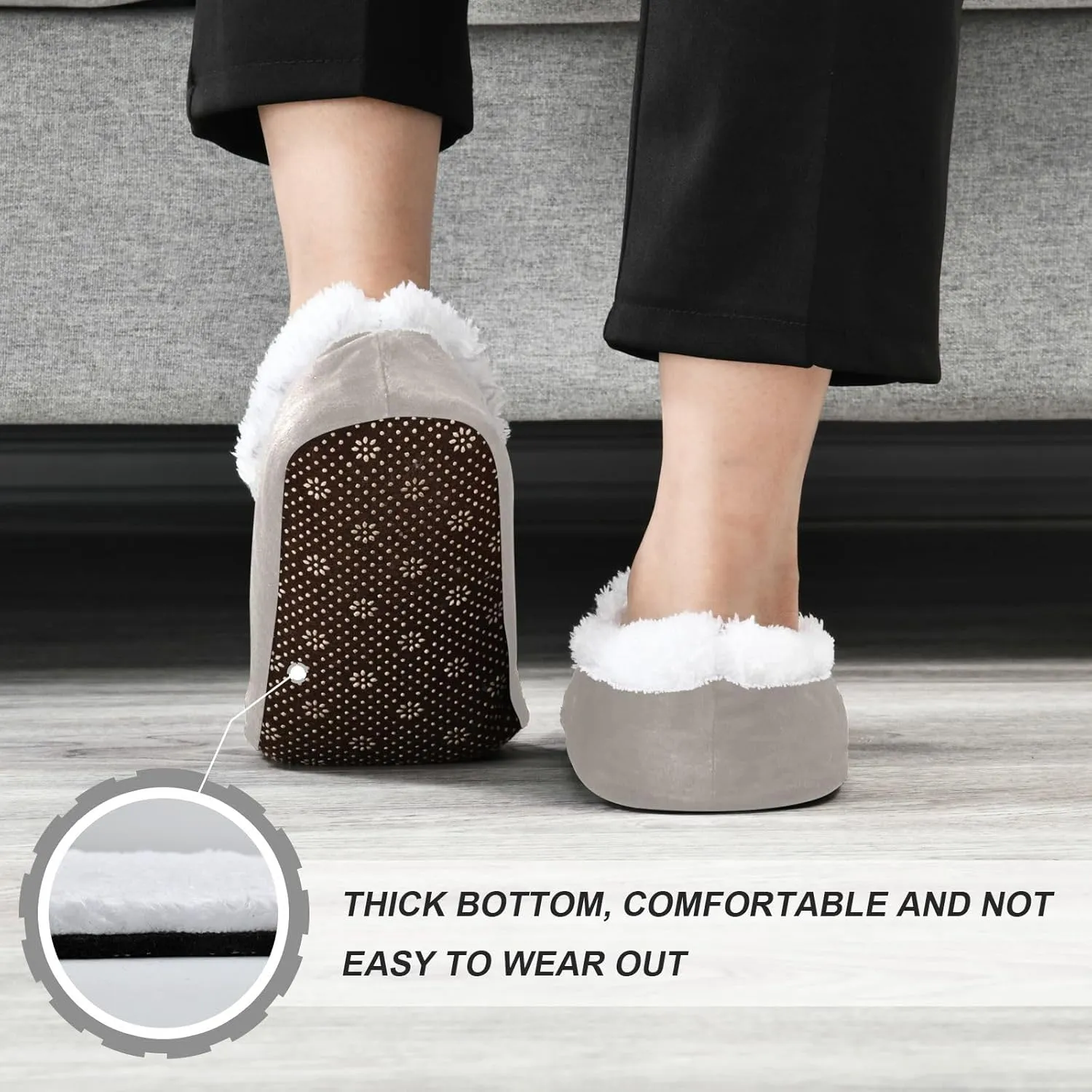 Cute Koala Bear Indoor House Slippers Spa Winter Slipper Home Slippers Soft Memory Foam Slipper Non Slip for Travel Hotel Bedroom Shoes M