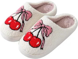 Cute Slippers For Women Men Fuzzy Cushioned Comfort Slip-On House Shoes Memory Foam Slippers