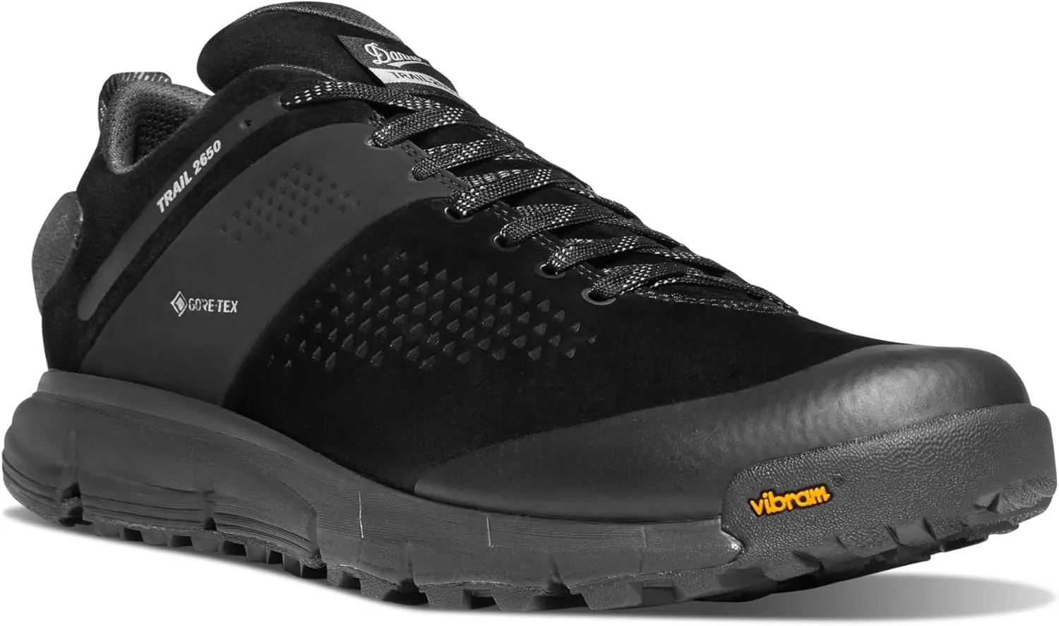 Danner Trail 2650 3” Waterproof Hiking Shoes for Men - Durable Leather & Textile Upper with Breathable Gore-Tex Lining and Vibram Traction Outsole, Black Shadow - 10.5 D
